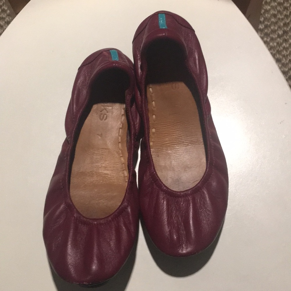 SOLD SOLD Tieks maroon flat shoes